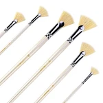 Amagic Fan Brush Set Hog Bristle Natural Hair Artist Soft Anti-shedding P.... Fixed Price $26.29.