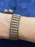Vtg 800 Silver Ottoman Empire Style Adjustable Bracelet, 1900. Long. Fixed Price $134.99.