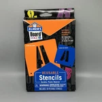 Elmers Board Mate Reusable Stencils Letters Numbers Brand New Tracing. Fixed Price $5.99.