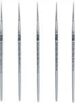 Zem Brush Golden Taklon Miniature Detail Artist Set Long Liner 20/0,. Fixed Price $21.18.