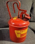W11- Vtg Eagle U1-10S Type Gallon Usa Safety Gas Can 24 Gauge Steel Wv. Fixed Price $50.00.