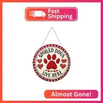 Lusandy Diy 5D Dog Diamond Painting Kits Hanging Sign Wall Art Red Letter. Fixed Price $18.31.