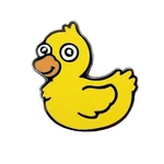 Yellow Duck Enamel Lapel Pin Fitted Hat Lake Pond Animal Bird. Fixed Price $9.99.