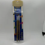 56-3011 Assorted Round Brushes With Wooden Handles Count. Fixed Price $10.00.