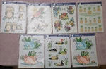 Vtg Hand Painted Decals By Decoral Owl Bird Flower Duck Swan Pineapple Lot Of 7. Fixed Price $29.99.
