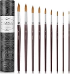 Sable Watercolor Brushes Professional Superior Kolinsky PAINT,9PCS,US. Fixed Price $36.50.