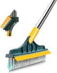 2 In 1 Floor Brush Scrubber With Long Handle Grout Poles 53.5'' New Upgr. Fixed Price $25.95.