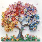 Shicernhj 5D Diamond Art Kits For Adults 12 X Inches, Flower Tree. Fixed Price $10.99.