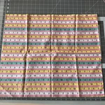 Robert Kaufman Sewing Studio #13865 Tape, Pink, Blue, Yellow. Fixed Price $12.00.
