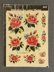 Vintage Meyercord Decals For Your Home Roses 1539-F 1976. Fixed Price $25.00.