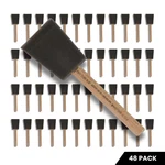 48 Pack 2" Foam Paint Brushes Disposable Poly Sponge Set For Stain Varnish. Fixed Price $24.95.