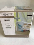 Craft Mug Kit With Paints & Brush, Celebrate 6 Pc. Fixed Price $6.00.