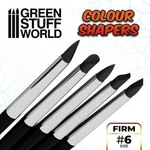 Colour Shaper -size #6 Black Firm 5PCS Silicon Brushes Painting Supplies. Fixed Price $12.08.
