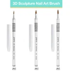 Pana Usa 3D Kolinsky Nail Art Sculpture Brush For Sculpting Mani. Fixed Price $9.99.