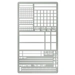 Planner Stencil Set, Bullet Journal Template, Bookmark Maker, Silver. Fixed Price $20.36.