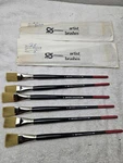 Speedball Artist Brushes Size 12 6 In Lot Packages Of 3 New Unused. Fixed Price $25.00.