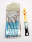 Royal Art Brushes- Set Of 8 Various Size Bristles + Linzer 1100 Touch Up. Fixed Price $17.95.