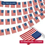 American String Pennant Banner, Small Mini Usa Flags Bunting Cou. Fixed Price $15.73.