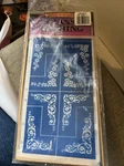 Armour Rub 'n' Glass Etching Stencil Flower Floral Corners. New. Fixed Price $9.99.