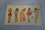 Vintage 1950S Water Transfer Pinup Glamour Girl Full Sheet Decals Betty Best. Fixed Price $119.99.