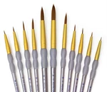 Royal Crafters Choice Brown Taklon Artist- Brush Sets (filbert,round,shader Etc). Fixed Price $16.99.