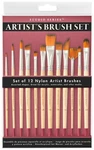 Studio Series Artist's Paint Set 12 Pcs Quality Nylon Brushes Canvas. Fixed Price $27.84.