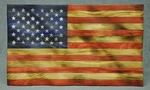 Rustic 3D Wavy Wooden American Flag Made In Usa Worn Stars 24" X 14-1/4" 1". Fixed Price $79.99.