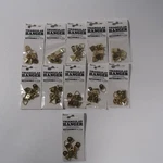 Lot 11 Packs Darice Triangular Picture Frame Hangers Silver Triangle Wire Hooks. Fixed Price $17.99.