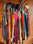 50+ Artist Paint Brushes Raphael, Langnickel, M. Grumbacher, Plaid Xuancheng. Fixed Price $70.00.
