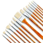 Artify Oil Paint Brushes Set 15PCS Professional Natural Chungking Bristle Acr.... Fixed Price $48.67.