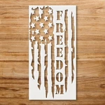 American Flag Freedom For Diy Crafts And Home Decor - Stencilair. Fixed Price $99.00.