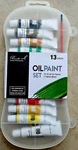 Oil Paint Pennelli Quality Artist Supplies 13 Piece Set Case & Taklon Brush. Fixed Price $13.99.