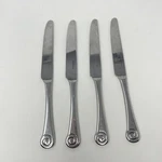 Robert Welch Ammonite Dinner Butter Knife Set Of 4 Swirl Round Handle. Fixed Price $16.99.