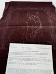 2 Vintage Tri Chem Artex Diy Paint By Number Horse Pillow Cover Brown Velvet 14". Fixed Price $18.88.