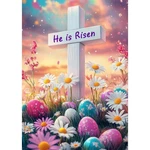 Naimoer Easter Diamond Art Kits For Adults Beginner, 5D He Risen Cross 02. Fixed Price $15.99.