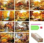 Stalente 10 Pack Diamond Painting Kits For Adults, 30 X 40 Cm, Yellow. Fixed Price $31.69.