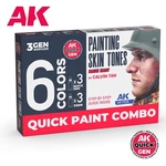 Ak : Painting Skin Tones By Calvin Tan - Acrylic Model Color Set. Fixed Price $22.35.
