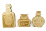 Darice Halloween Decor - Unfinished Wood Potion Jar Bottles 3PC Set. Fixed Price $22.99.