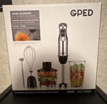 Gped HB-6005 5-IN-1 Handheld Blender Set 500W Silver/black Stainless Steel. Fixed Price $27.99.