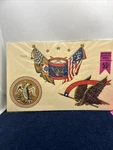 Meyercord Decorator Decals Patriotic American Eagle Drum Flags 1104B Craft. Fixed Price $10.99.