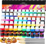 Acrylic Set, 52 Colors Art Craft Paints, Rich Pigments Water Proof For Adu. Fixed Price $57.61.