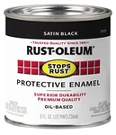Rust-oleum 7777502-2PK Stops Brush On Paint, Quart, Satin Black, Pack. Fixed Price $15.99.