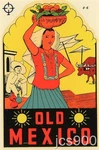 Vintage Old Mexico Senorita Souvenir Lindgren-turner Waterslide Travel Decal Art. Fixed Price $19.99.