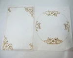 Dogwood Cutwork Placemats & Centerpiece #2902 Tri-chem Chart Picture To Paint. Fixed Price $15.99.