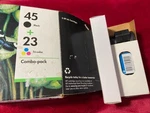 Hp Inkjet Print Cartridges 45 Black & 23 Tri-color Twin Pack Expired Dec 2011. Fixed Price $19.95.