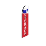 Storage American Theme Swooper Flutter Feather Flag 3FT X 11.5FT Tall. Fixed Price $179.50.