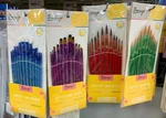 Bianyo Round Paint Brushes Flat Head Water Color Gouache Oil Nylon Set Art. Fixed Price $10.68.