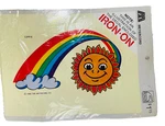 Sunshine Rainbow Cloud Iron Decal Transfer 1299-E Vintage Meyercord 1980. Fixed Price $16.94.