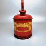 Eagle U1-10S Type Vintage Safety Can Gal Red Steel Gas Flammable Usa. Fixed Price $32.26.