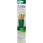 White Taklon Real Value Brush Set 4/PKG. Fixed Price $11.51.